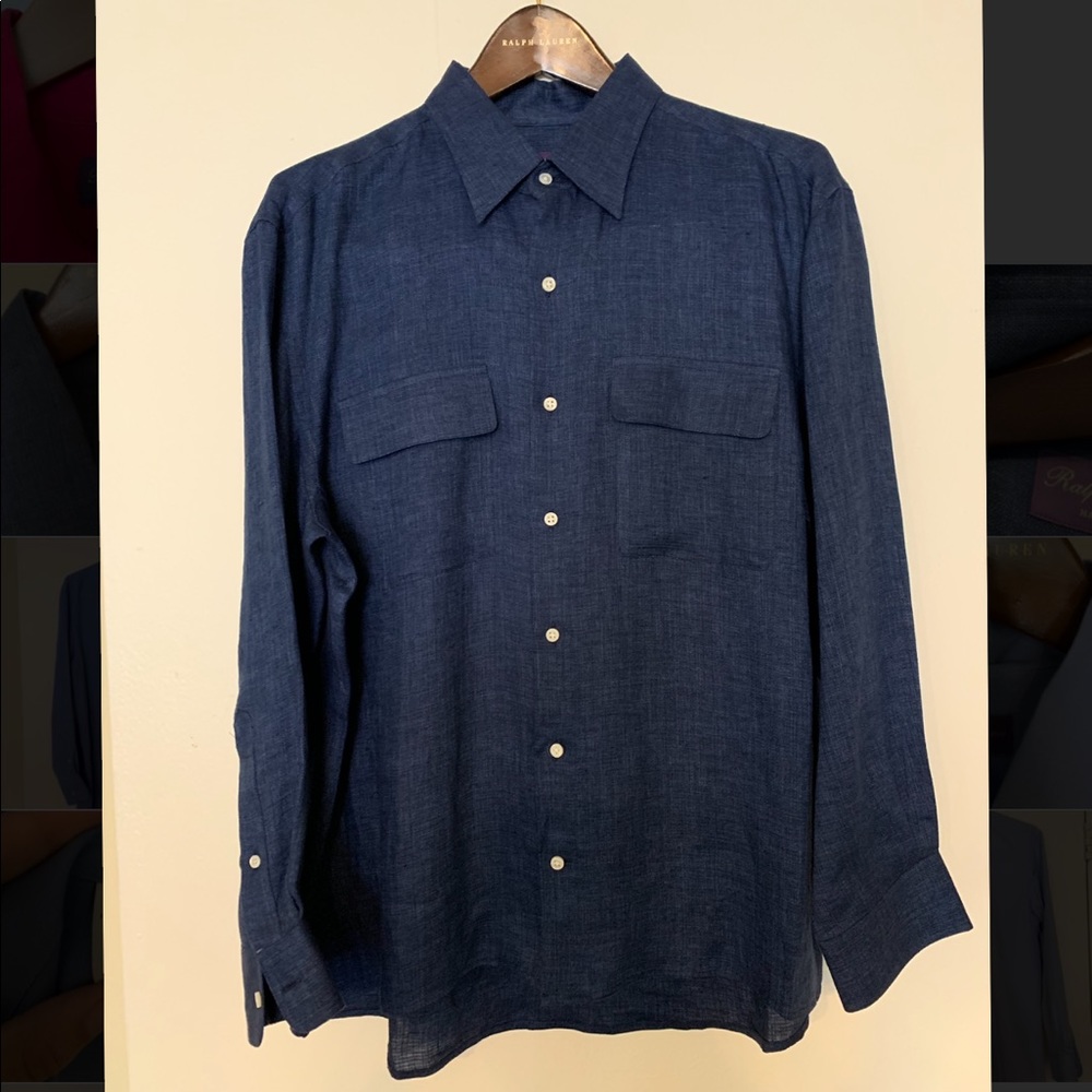 Men’s purple label button down shirt